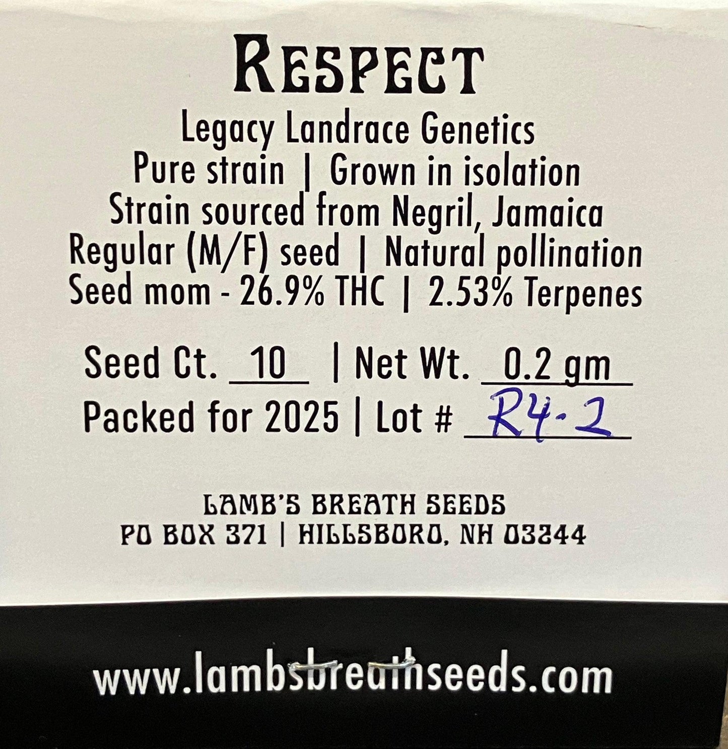 Lamb's Breath Seeds - Respect