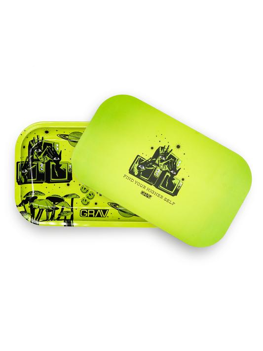 GRAV Metal Rolling Tray w/ Magnetic Lid